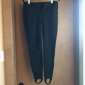 7 for all mankind black stirrup jeans!